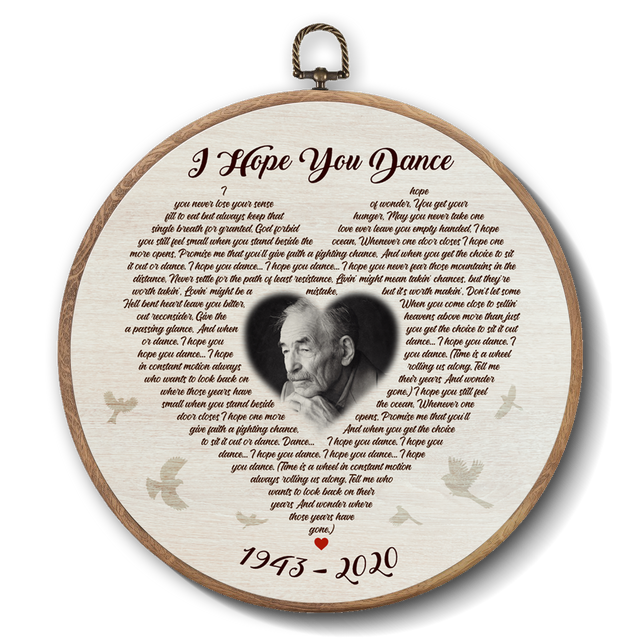 Personalized Song Lyrics Vinyl Record - Framed Round Wall Art - TONI03