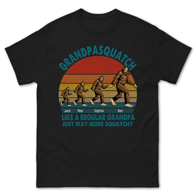 Personalized Grandpa Squatch Shirt