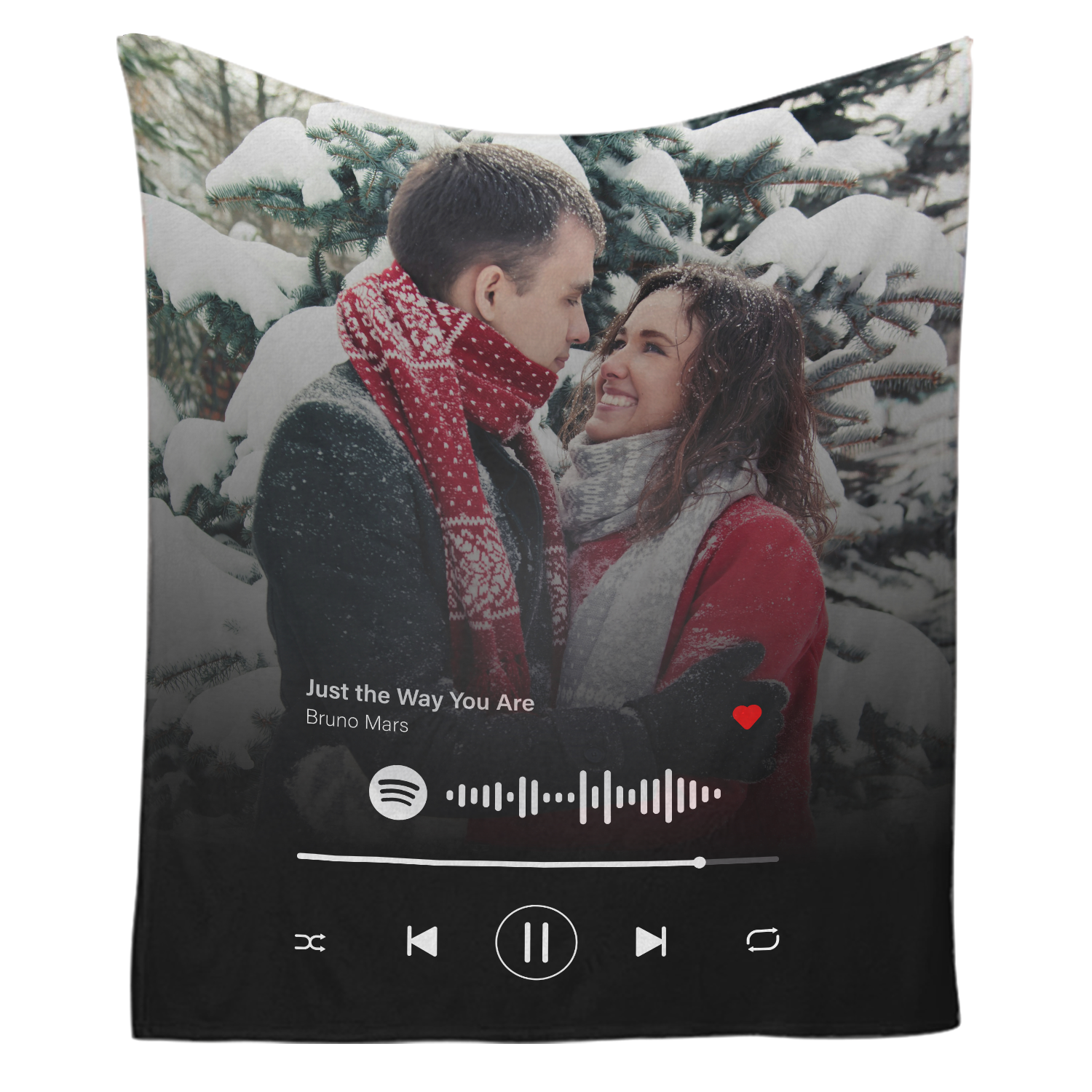 Personalized Spotify Code Music Blanket