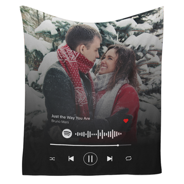 Personalized Spotify Code Music Blanket