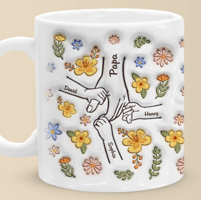 You Hold Our Hands, Also Our Hearts Custom 3D Inflated Effect Mug