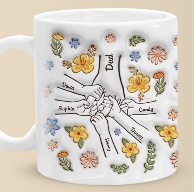 You Hold Our Hands, Also Our Hearts Custom 3D Inflated Effect Mug