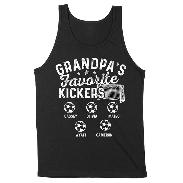 Personalized Grandpa Favorite Kickers Soccer Design Shirt