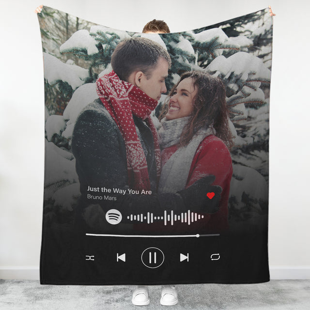 Personalized Spotify Code Music Blanket