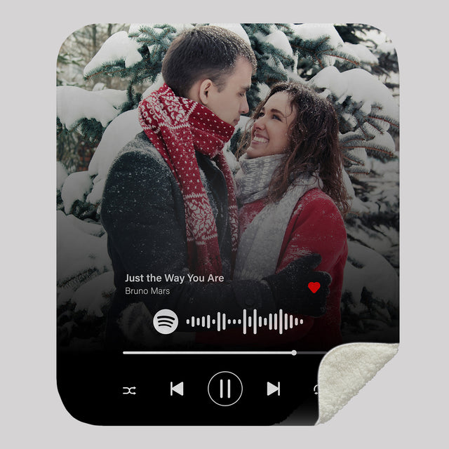 Personalized Spotify Code Music Blanket