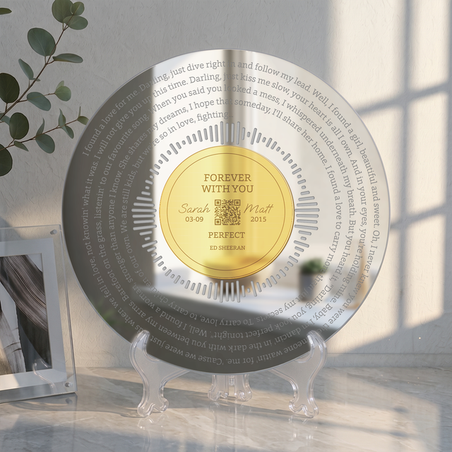 Personalized Engraved Acrylic, Anniversary Name Date Gift