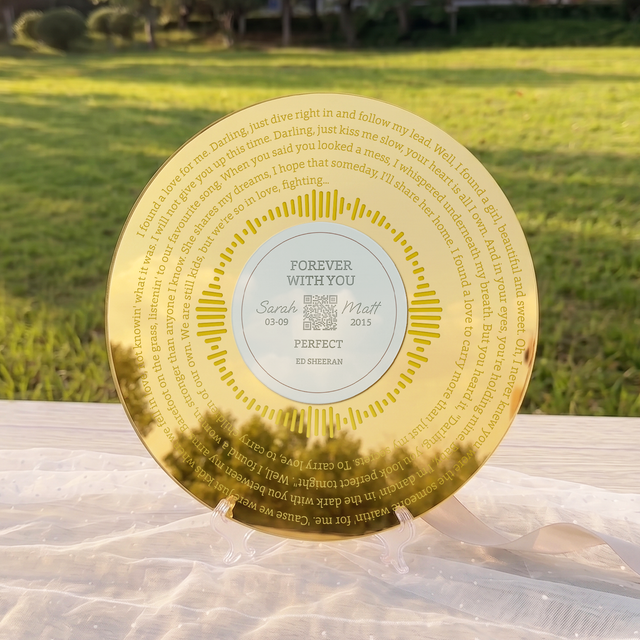 Personalized Engraved Acrylic, Anniversary Name Date Gift