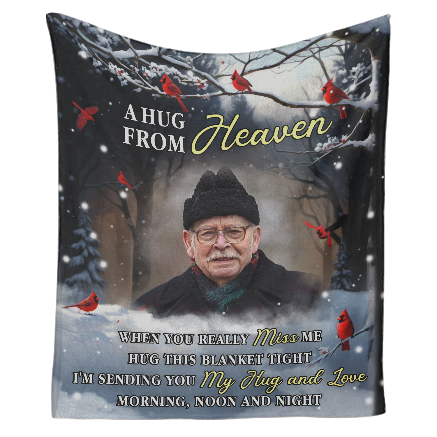 A Hug From Heaven – Custom Memorial Photo Blanket