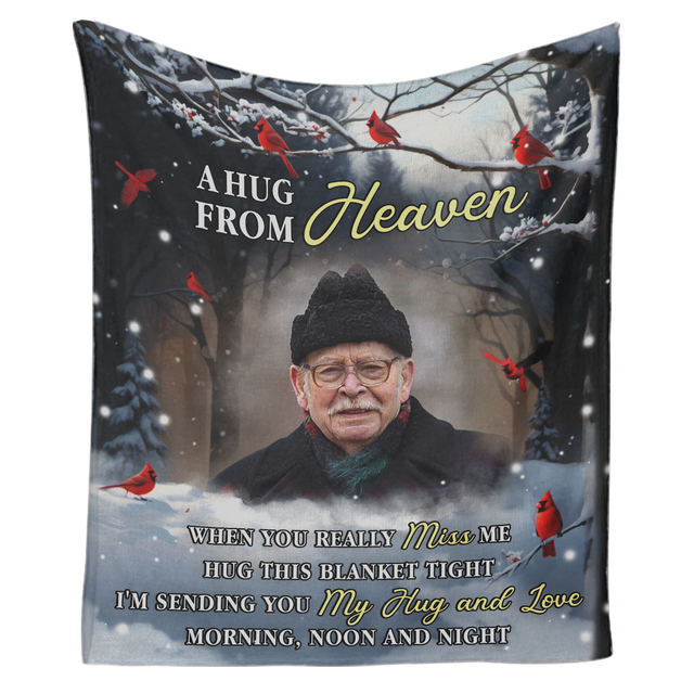 A Hug From Heaven – Custom Memorial Photo Blanket