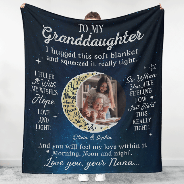 To My Loved One Personalized Blanket – Customizable Name & Photo