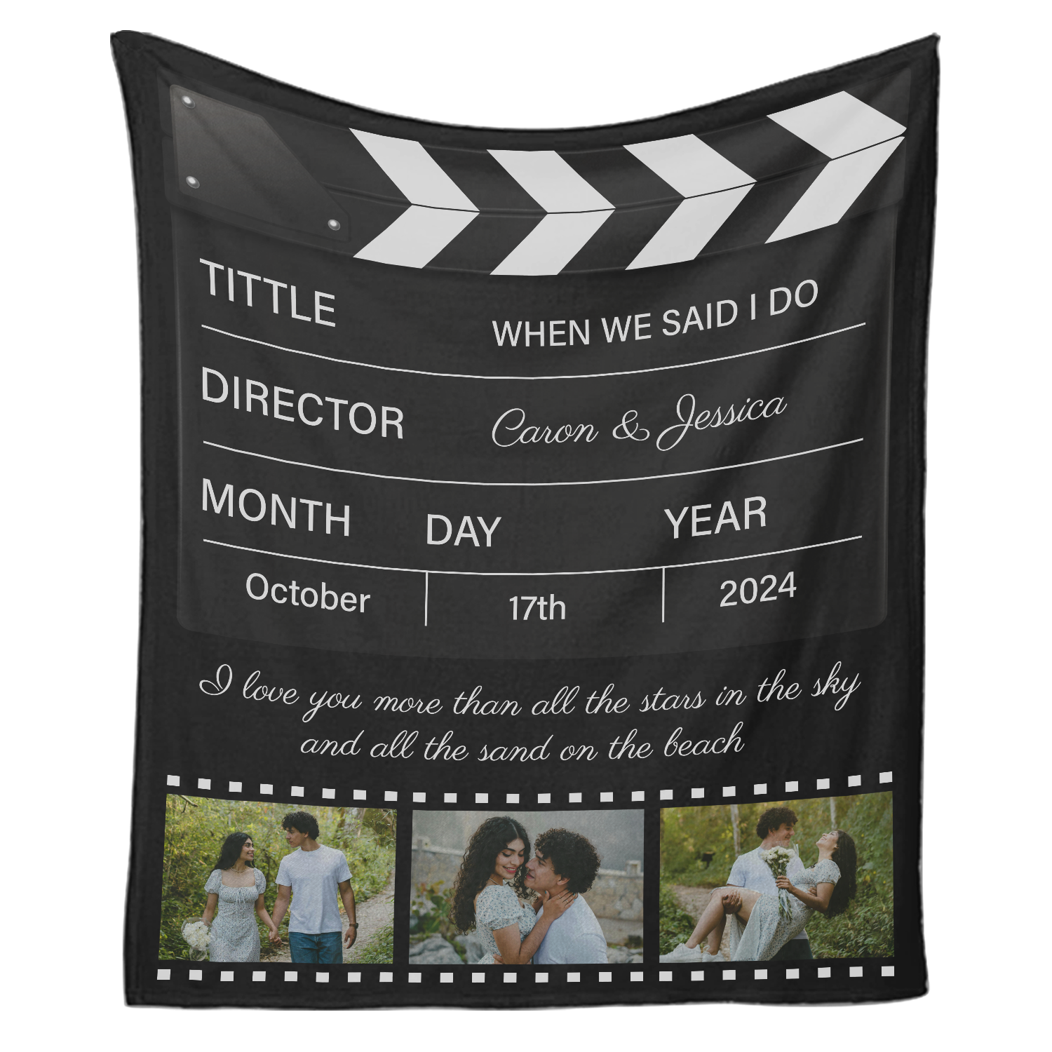 Personalized Movie Blanket – Celebrate Your Story in Cinematic Style