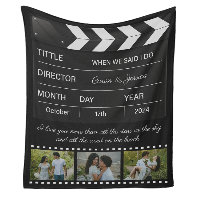 Personalized Movie Blanket – Celebrate Your Story in Cinematic Style