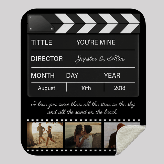 Personalized Movie Blanket – Celebrate Your Story in Cinematic Style