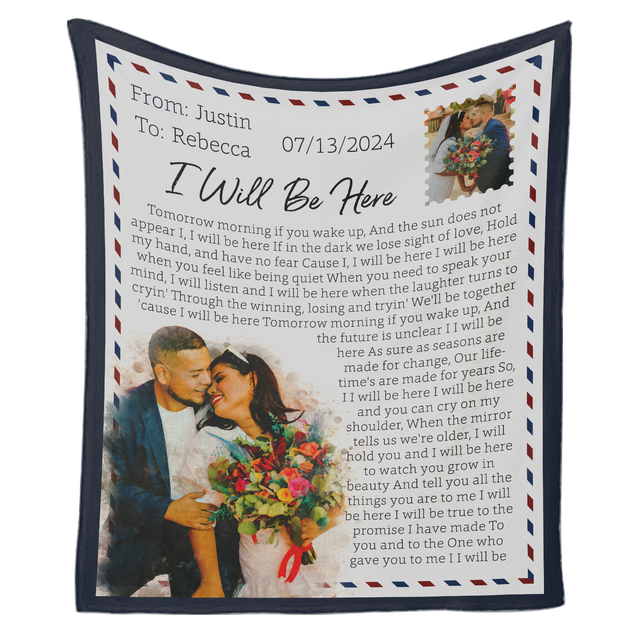 Custom Love Letter Blanket - Perfect Gift for Weddings & Anniversaries