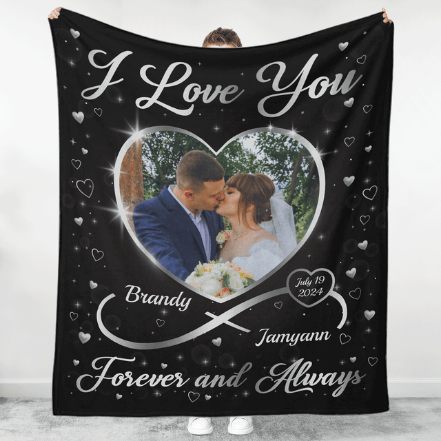 Custom Infinity Love Couple Blanket