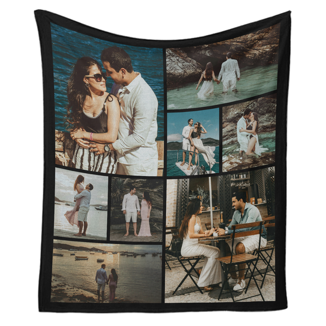 Custom Photo Collage Blanket