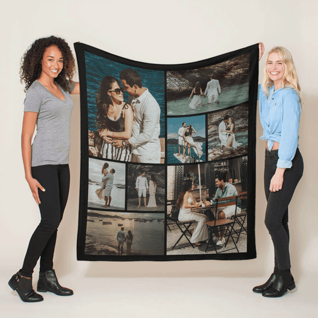 Custom Photo Collage Blanket