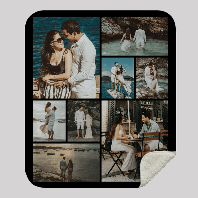 Custom Photo Collage Blanket