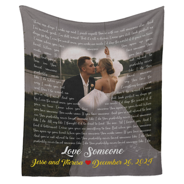 Custom Love Song Blanket - Cherish Your Special Day