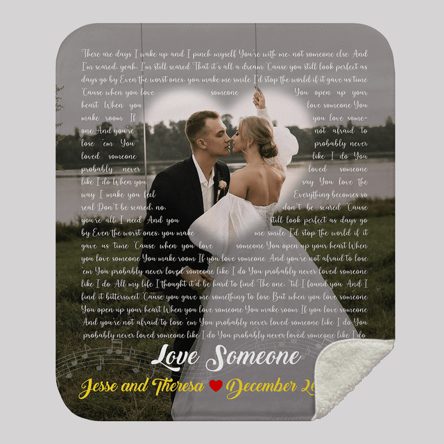 Custom Love Song Blanket - Cherish Your Special Day