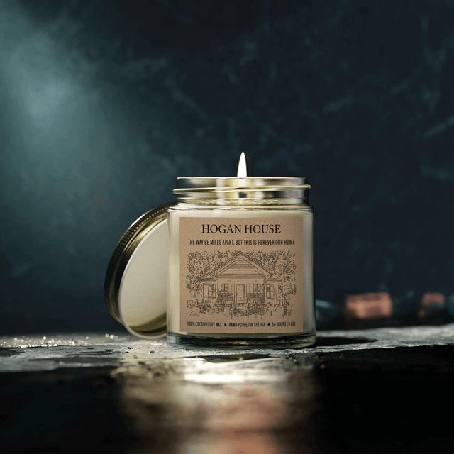 Custom Engraved House Portrait Candle