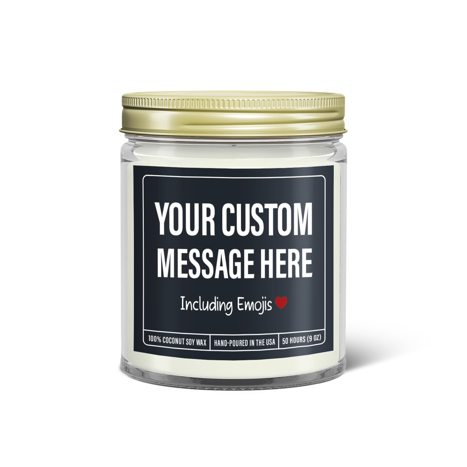 Customized Message Scented Candle – Personalize with Your Text