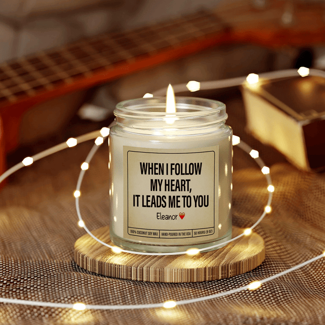 Customized Message Scented Candle – Personalize with Your Text