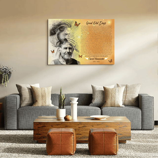 Personalized Safe In Jesus's Arms Canvas, Custom Song Lyrics & Photo