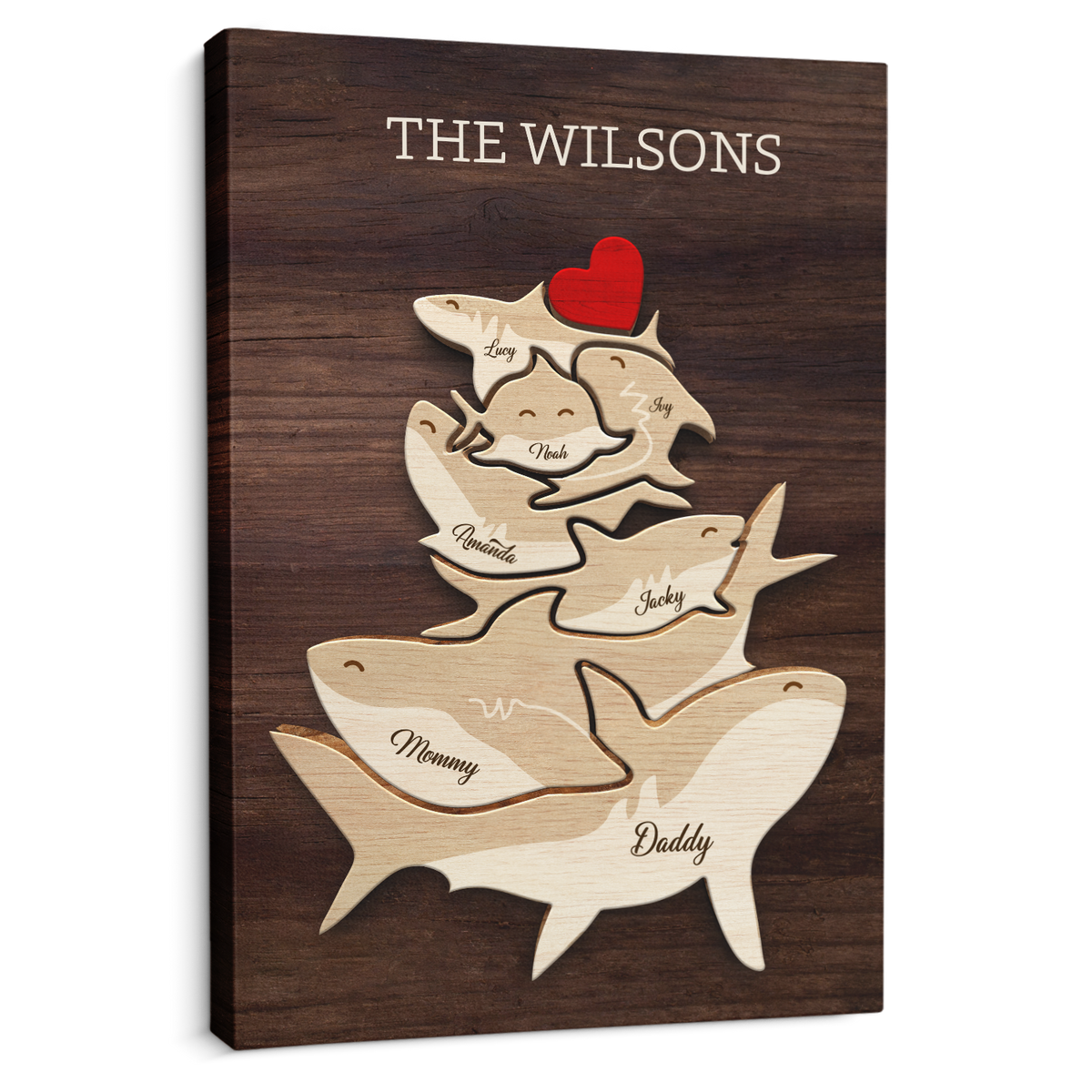 Shark Personalized Name Canvas Paint Kit – Art by Jess