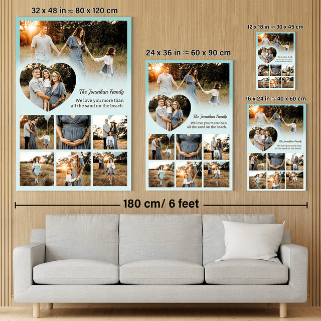 Personalized Mom Text & Photo Collage Custom 8 Pictures