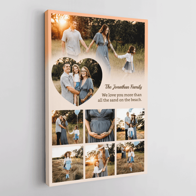 Personalized Mom Text & Photo Collage Custom 8 Pictures