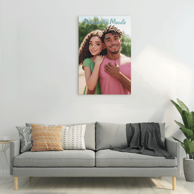 Custom Cartoon Style Canvas Wall Art