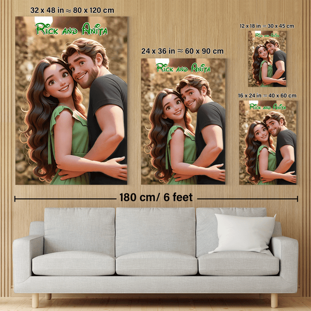 Custom Cartoon Style Canvas Wall Art