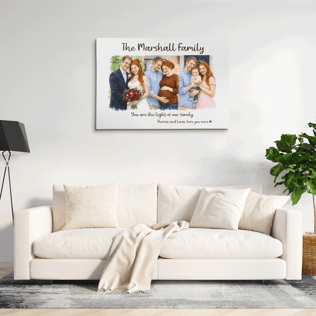 Personalized Story of My Mother Canvas – Custom Family Journey Mother’s Day Gift with Names