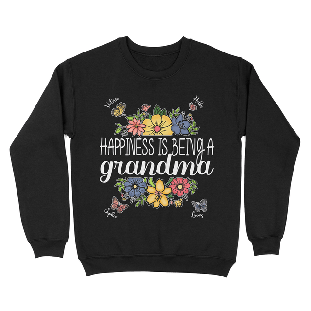 Personalized Floral Grandma Shirt