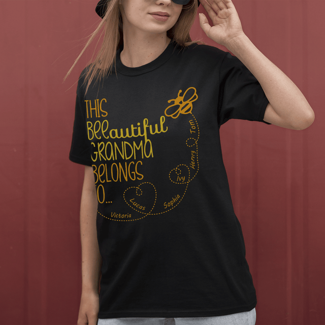 Custom Grandma Bee Design Shirt