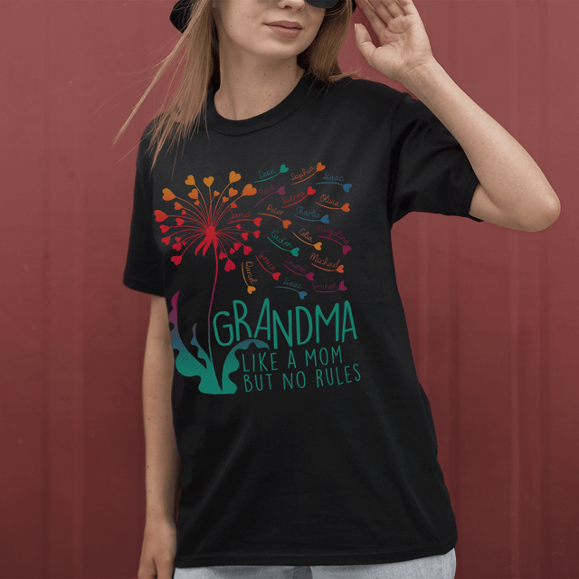 Personalized Grandma Tree With Branches Love Shirt