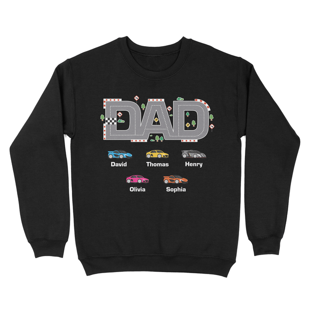 Personalized Racing Dad Car Design Shirt