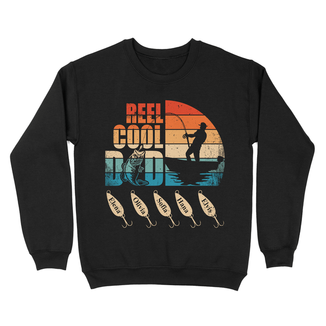 Personalized Reel Cool Dad Custom Children Name Shirt