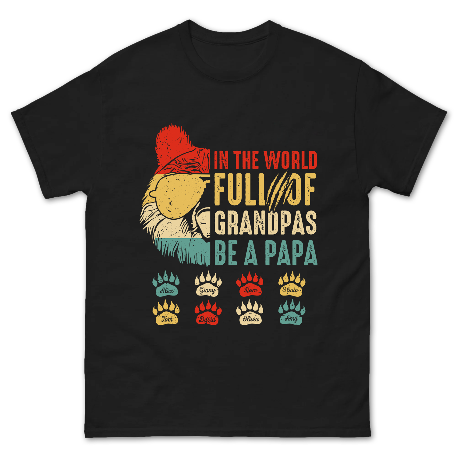 Personalized Papa Bear Design Shirt