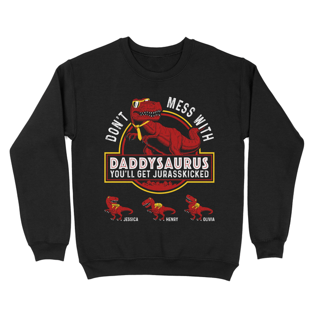 Personalized Daddysaurus Custom Children Name Shirt