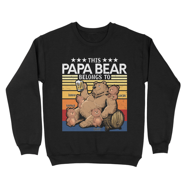 Custom Papa Bear and His Cubs Design Shirt