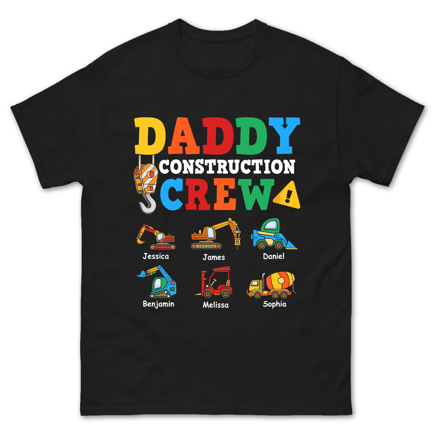 Custom Daddy Construction Crew Design Shirt