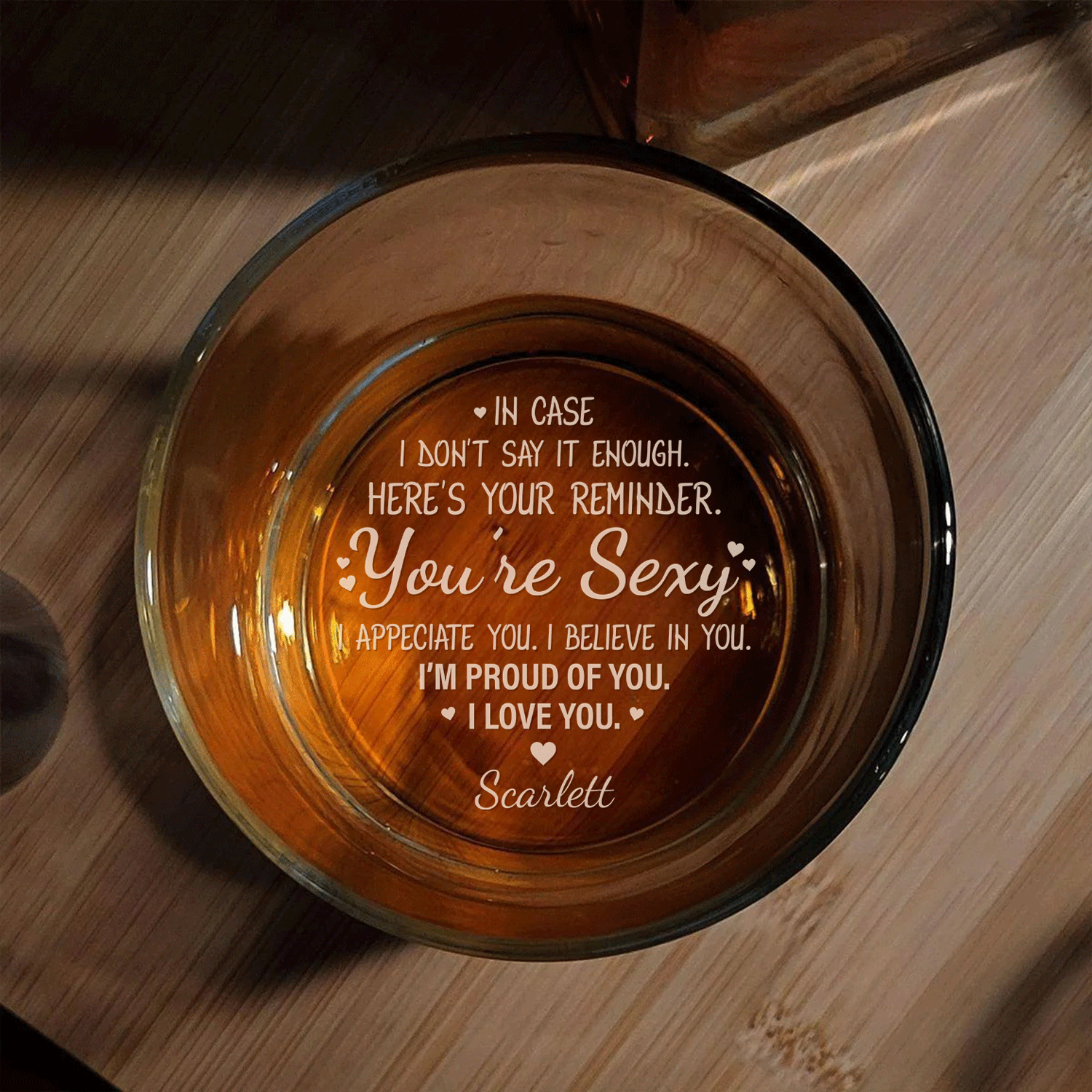 Personalized Engraved Whiskey Glass