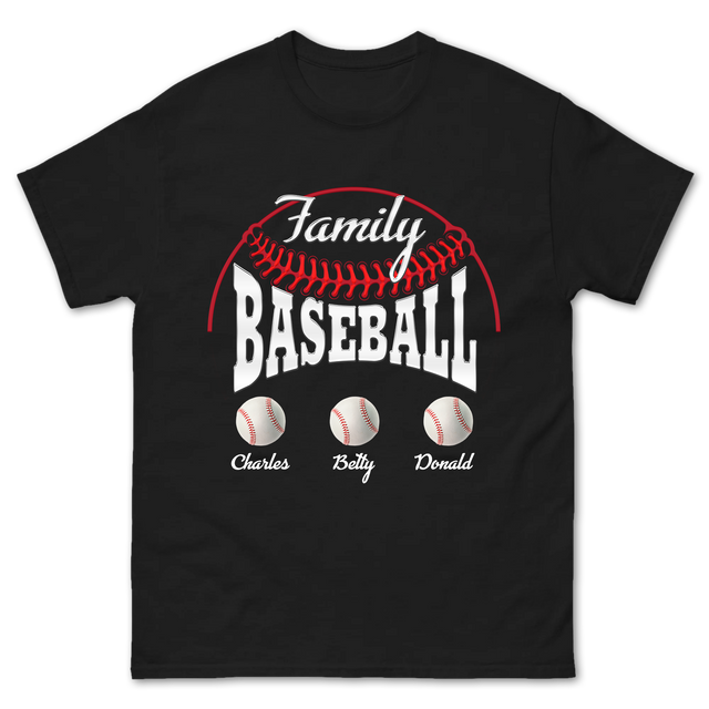 Family Baseball Shirt Custom Name