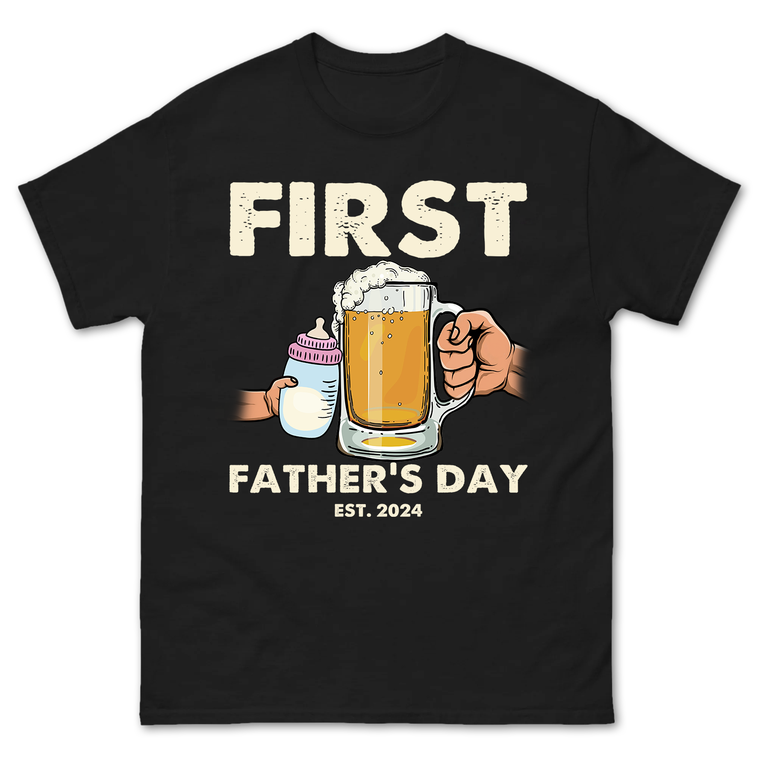 Personalized First Father's Day Shirt