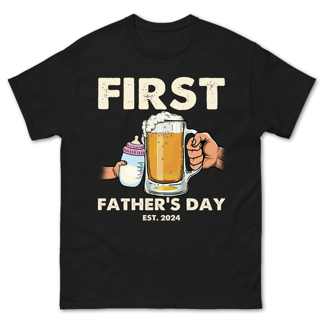 Personalized First Father's Day Shirt