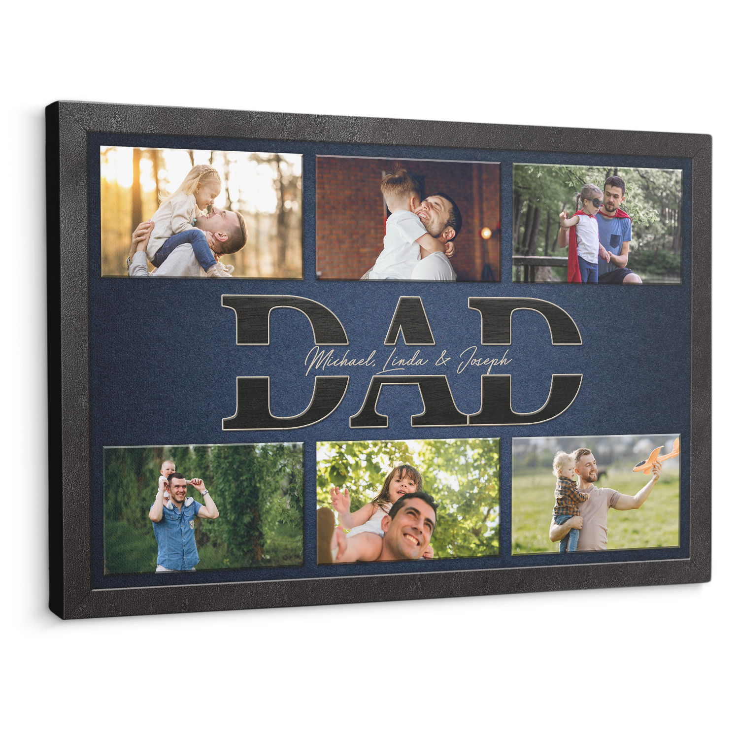 Dad Photo Collage Canvas Print