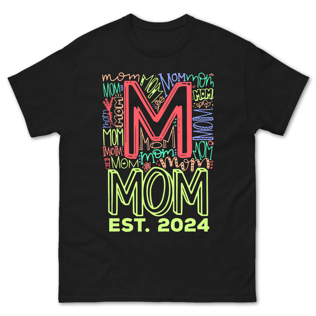 Personalized Mom Shirt Colorful Design