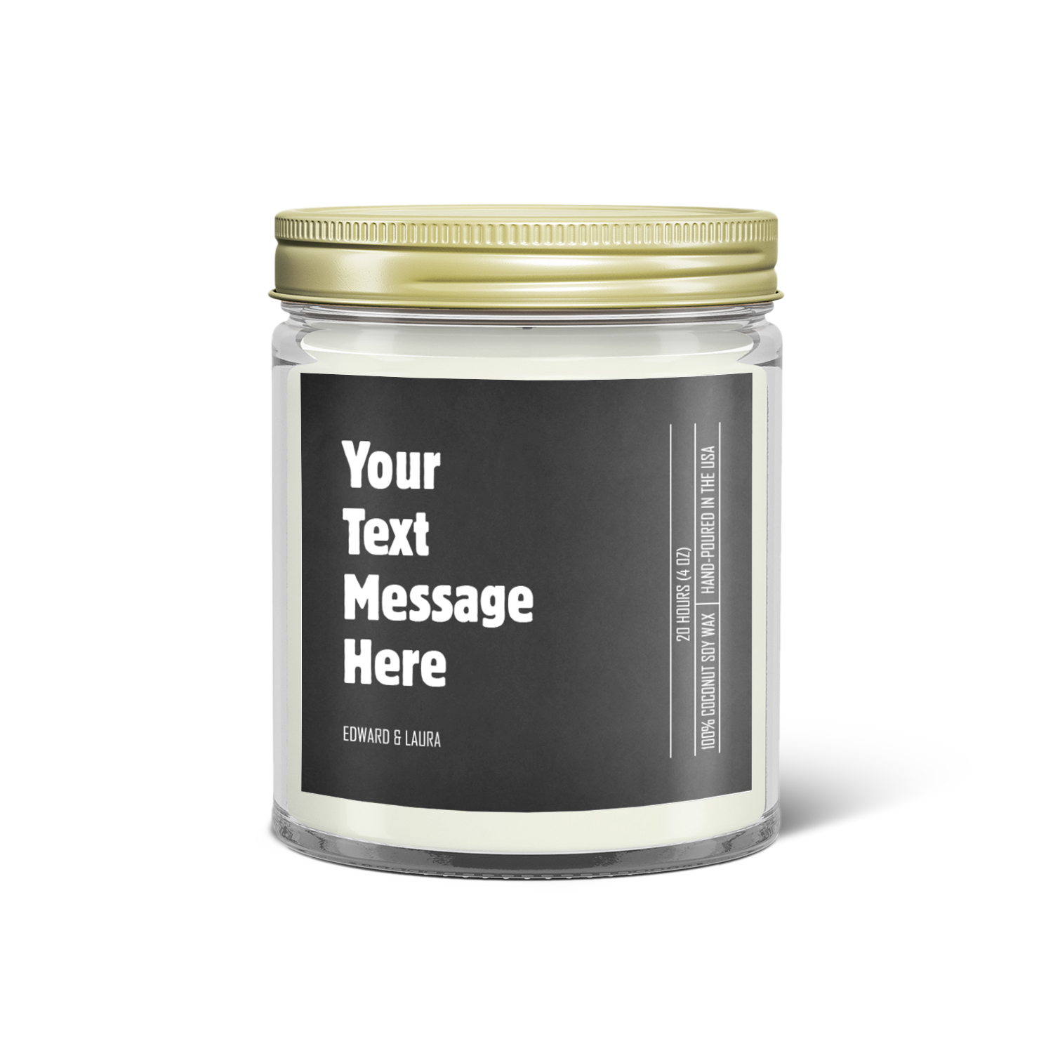 Custom Message Candle – Personalized Gift with Your Text